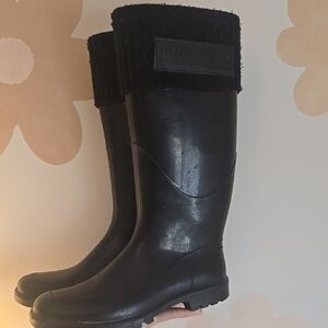 Burberry Black Rain Boots